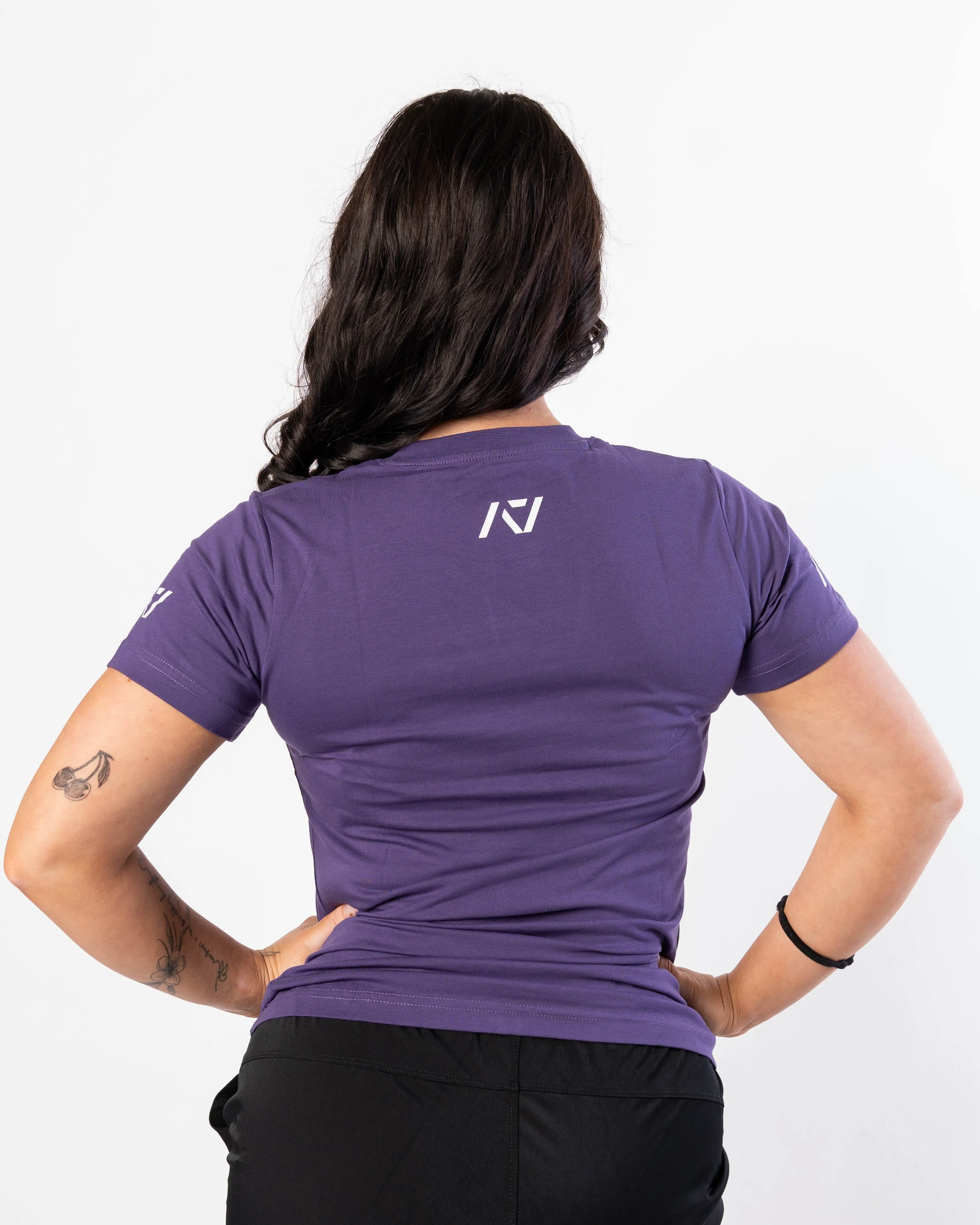Demand Greatness True-Fit Women's Meet Shirt - IPF Approved - Purple