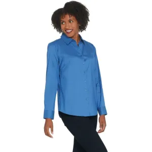 Denim & Co. Women's Wrinkle Resistant Button Front Shirt