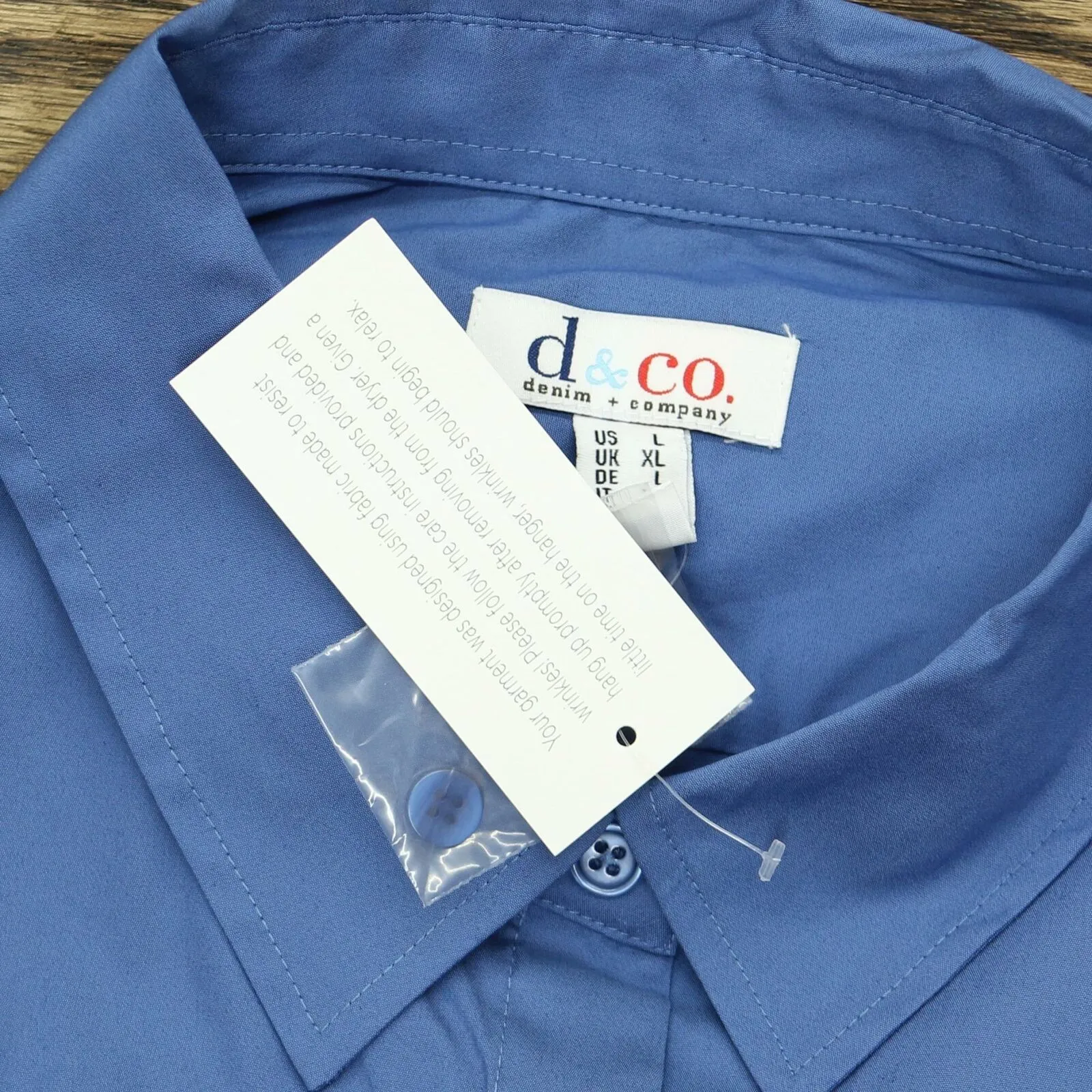 Denim & Co. Women's Wrinkle Resistant Button Front Shirt