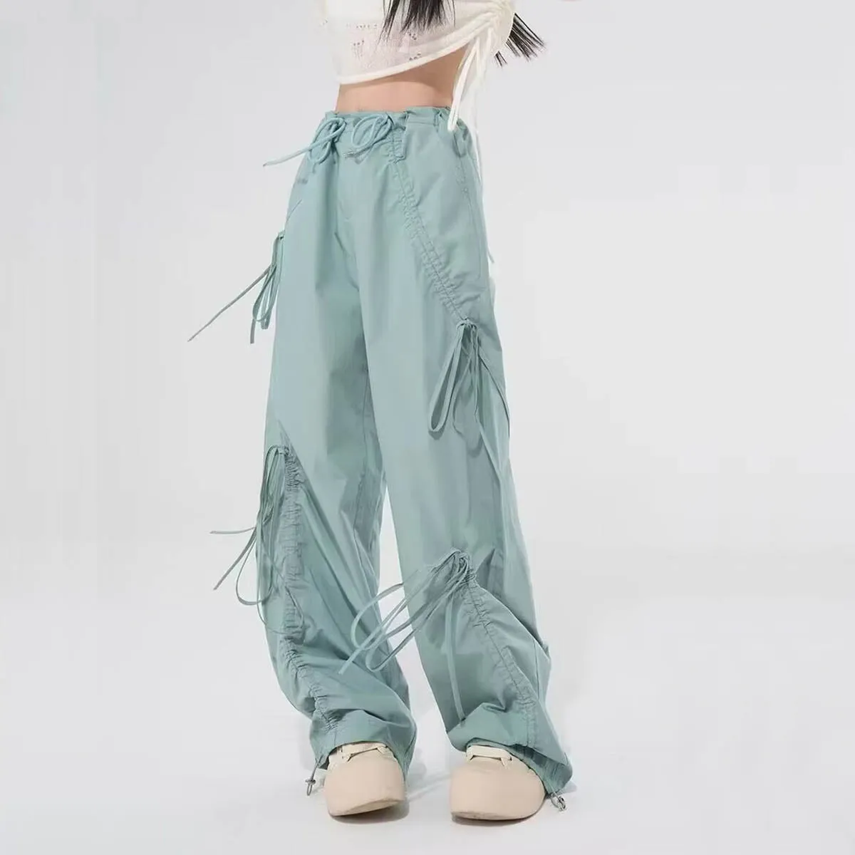 Design drawstring cargo pants-D422 | Inspanda