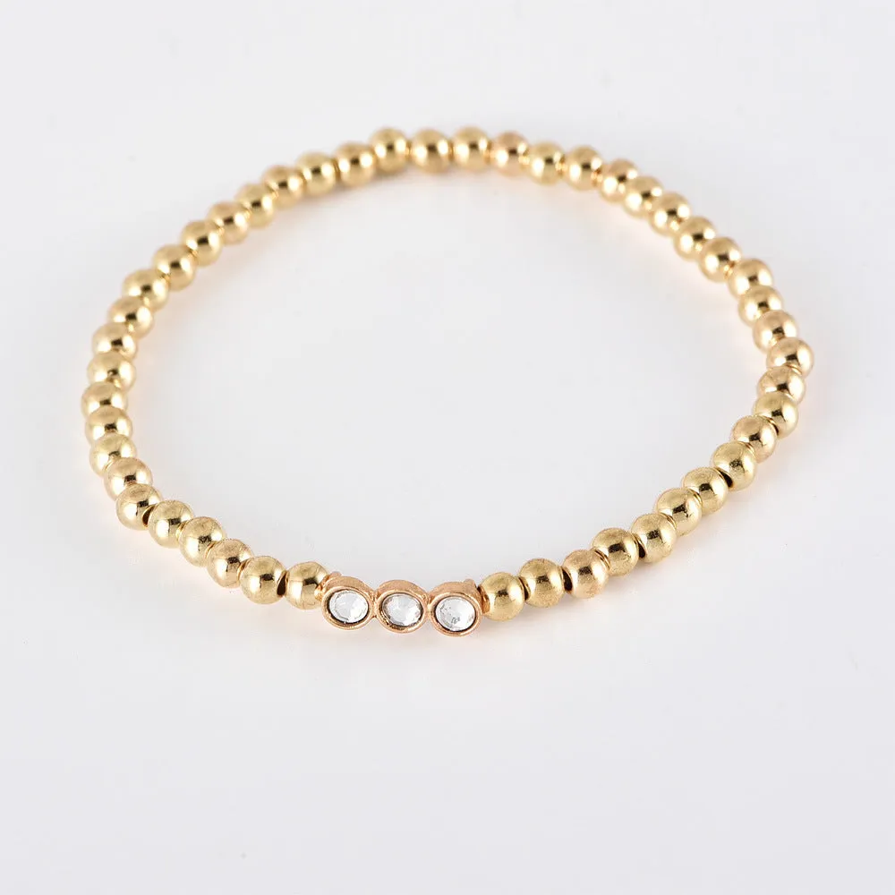 Diamond Bangle Bracelet Set