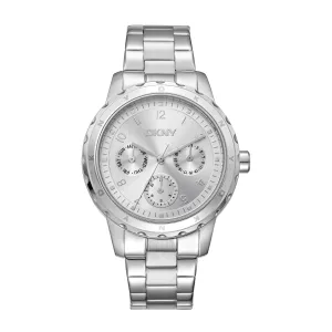 DKNY ACTIVE Women's Silver Dial Stainless Steel Watch