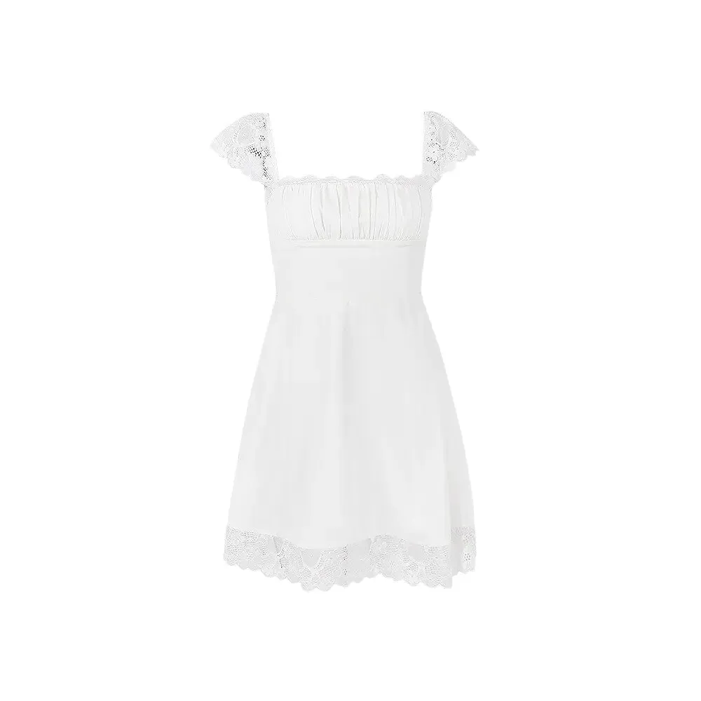 Double Layered White Dress