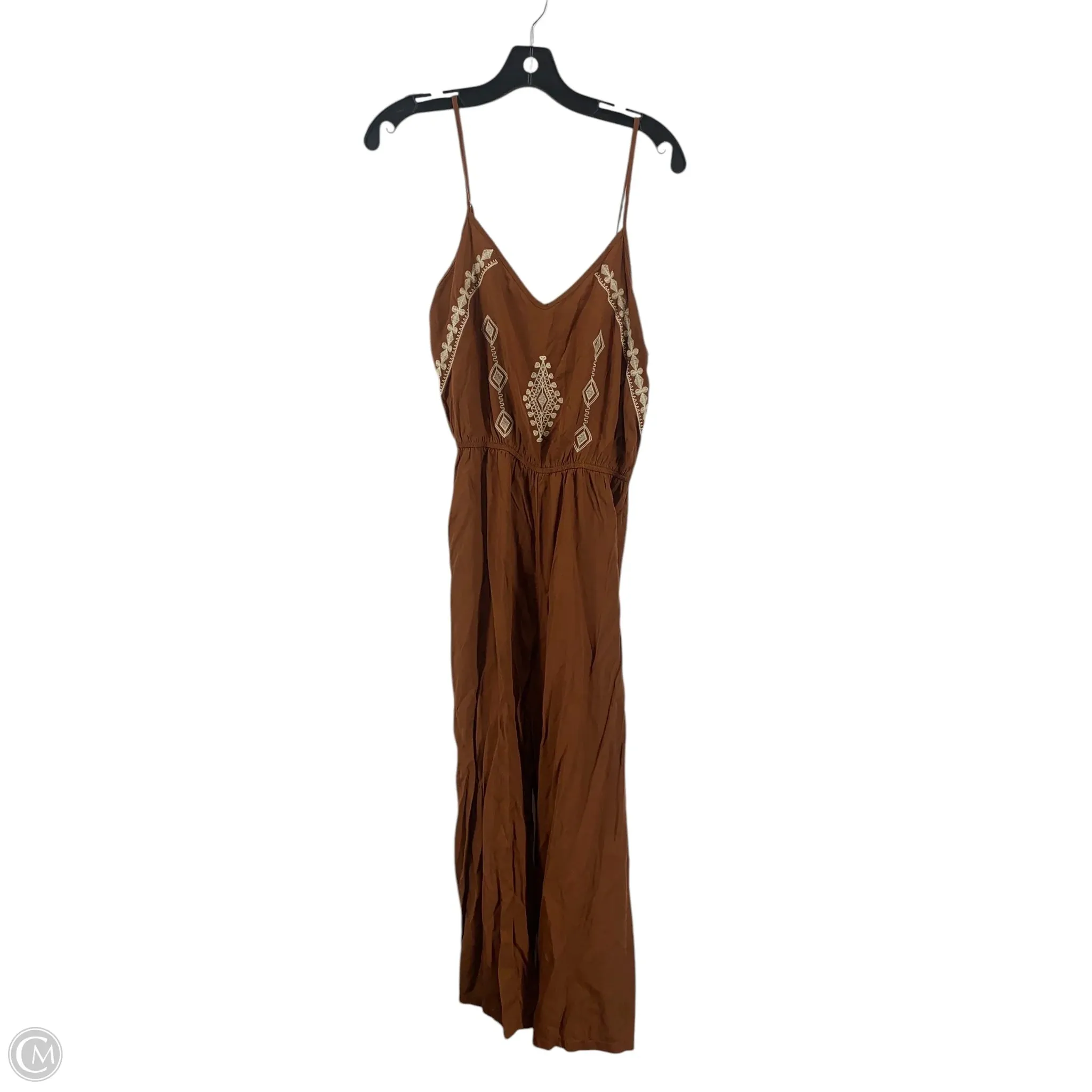 Dress Casual Maxi By Clothes Mentor In Brown, Size: L
