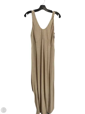 Dress Casual Maxi By Clothes Mentor In Tan, Size: M