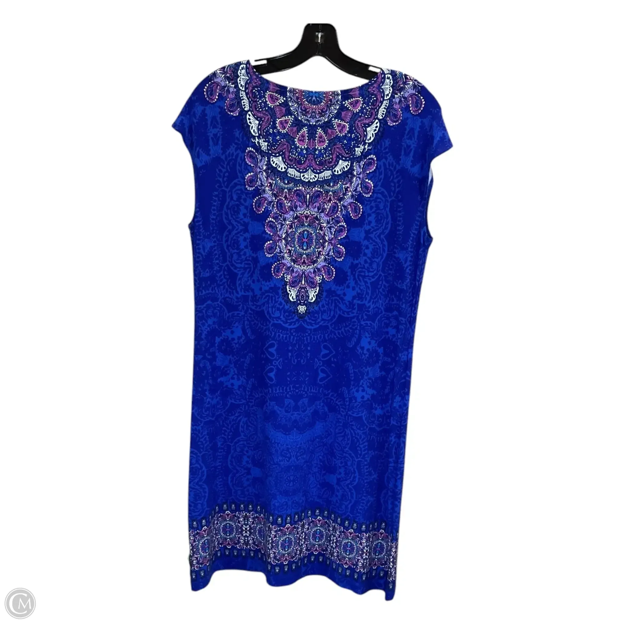 Dress Casual Midi By Chicos In Multi-colored, Size: L
