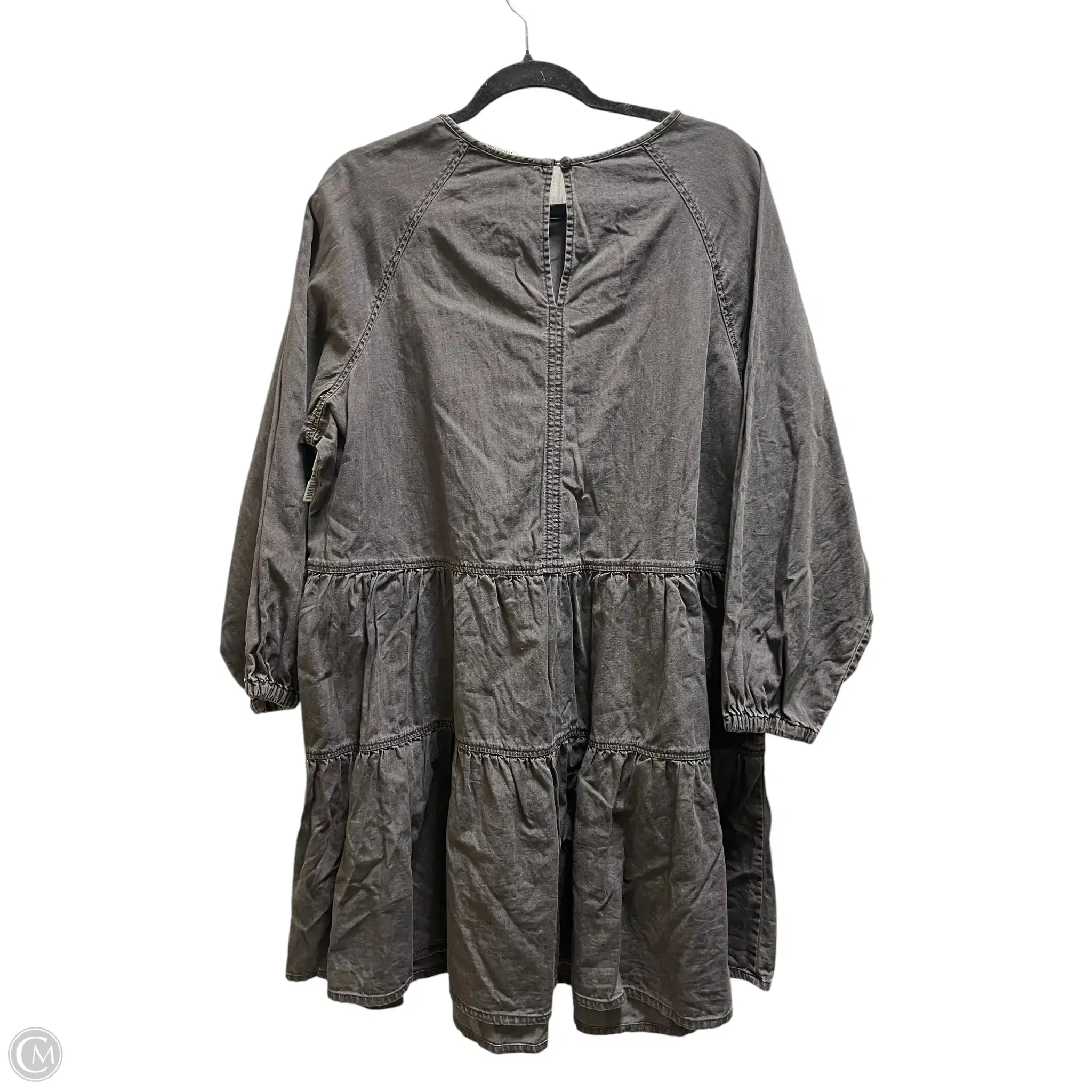 Dress Casual Midi By Madewell In Grey, Size: 1x