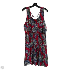 Dress Casual Midi By Maurices In Red, Size: 2x