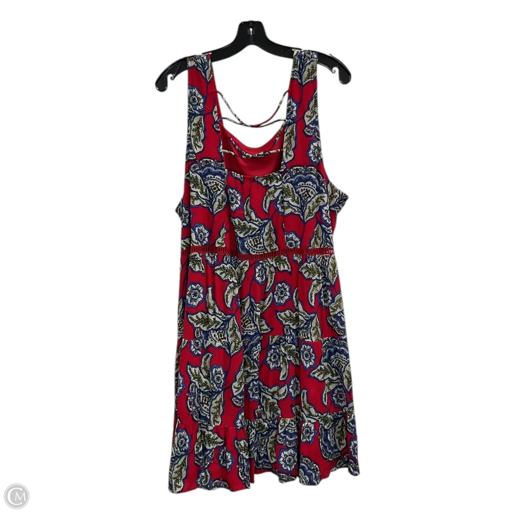 Dress Casual Midi By Maurices In Red, Size: 2x
