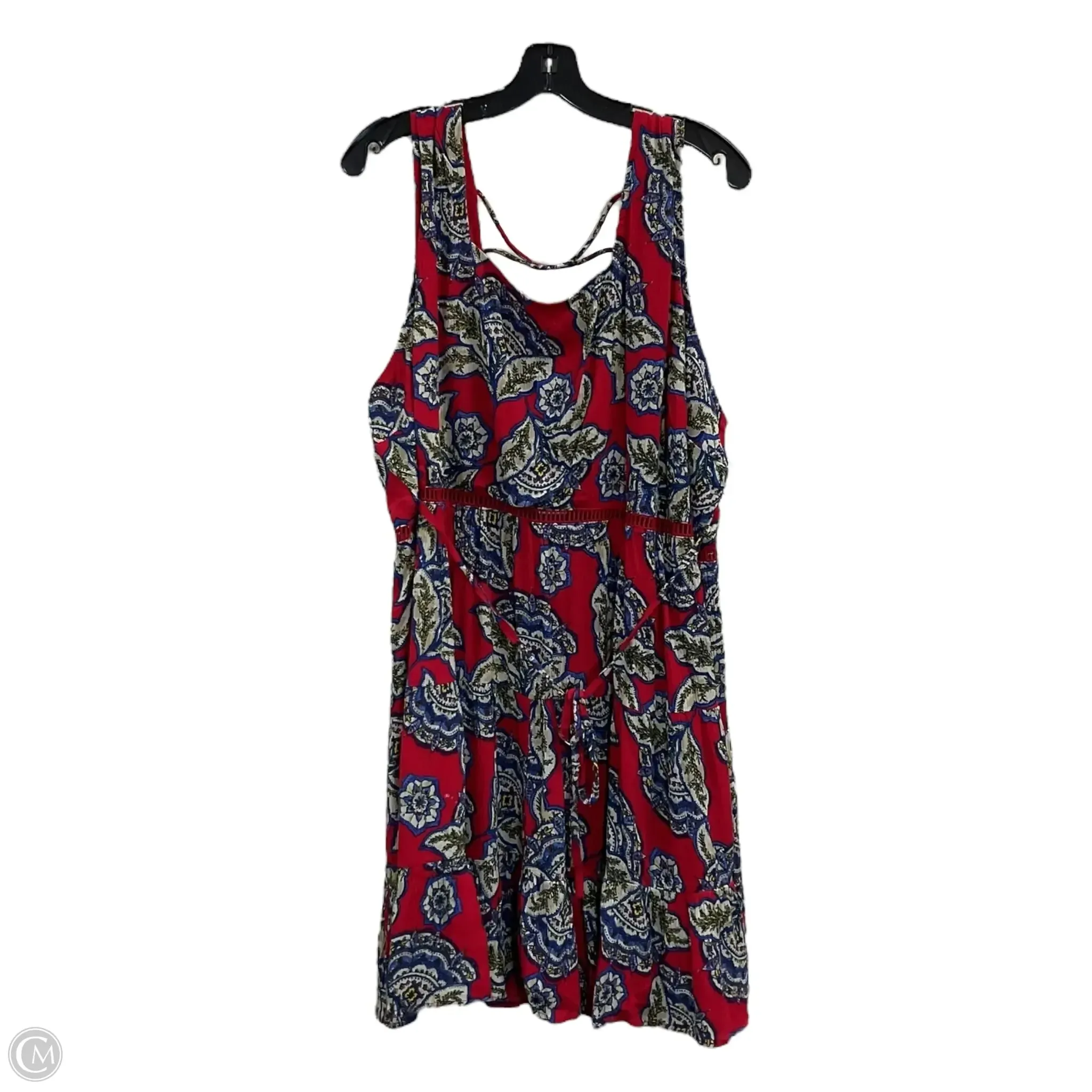 Dress Casual Midi By Maurices In Red, Size: 2x