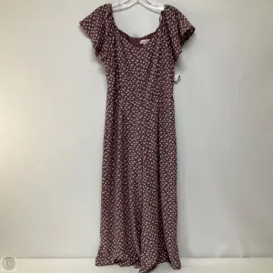Dress Casual Midi By Monteau In Mauve, Size: M
