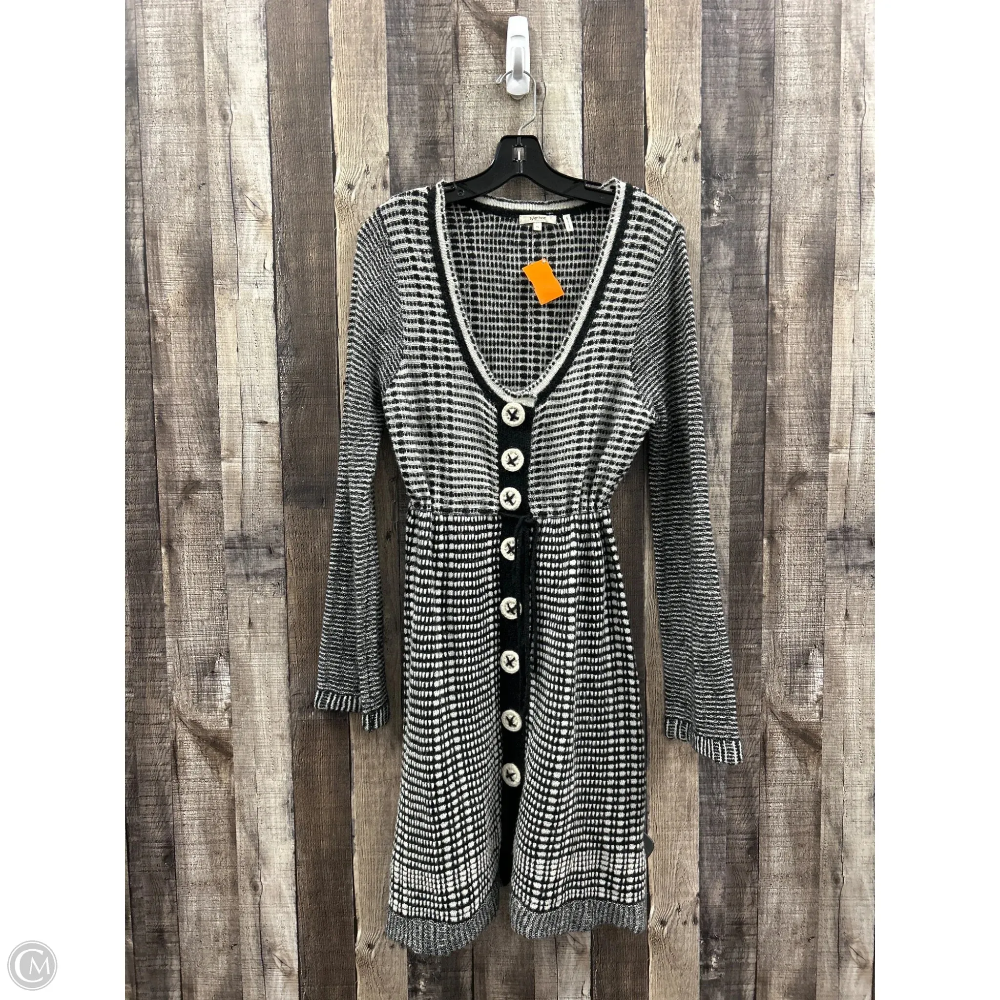 Dress Casual Midi By Tyler Boe In Black & White, Size: Xl