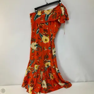 Dress Casual Midi By Urban Outfitters In Orange, Size: S
