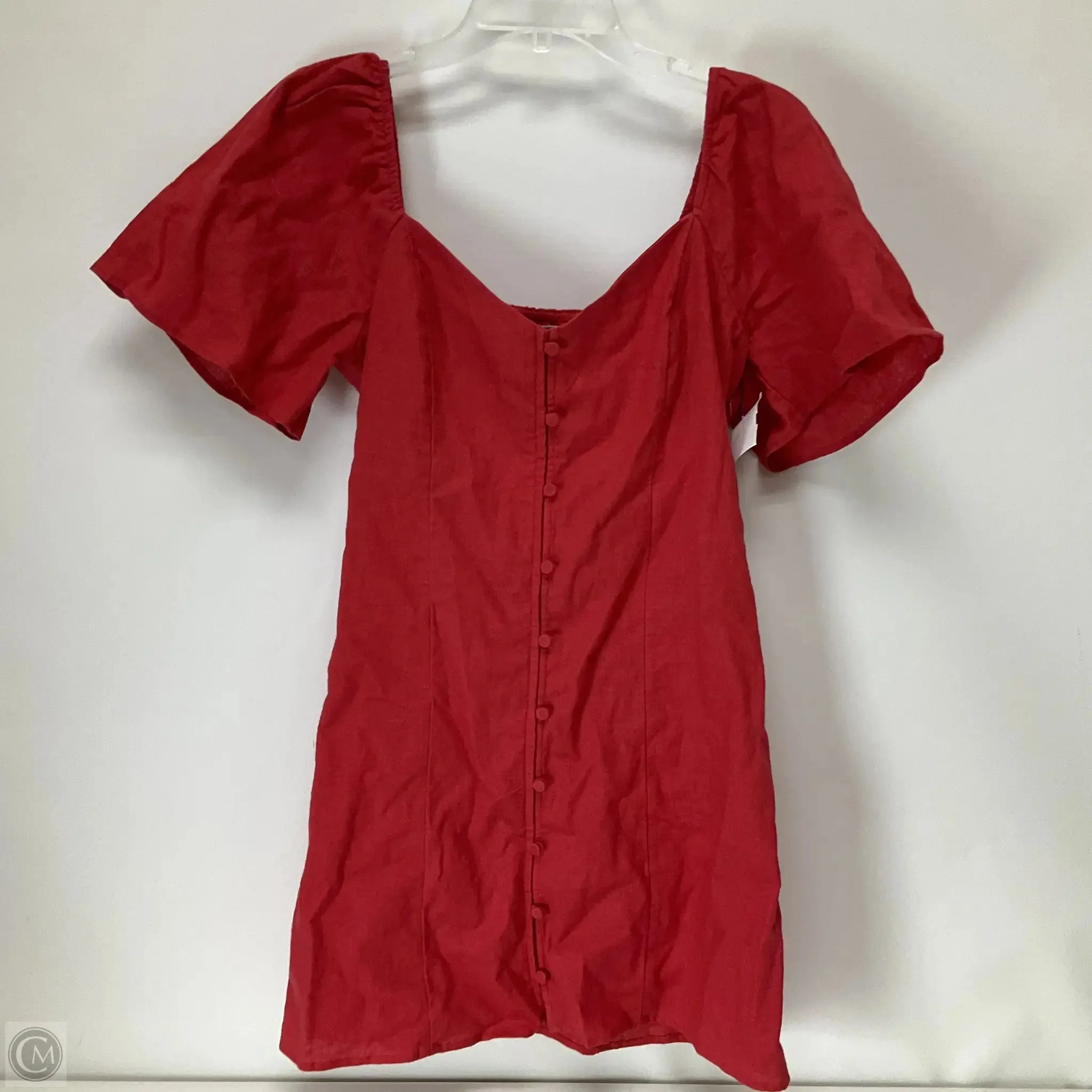 Dress Casual Short By Abercrombie And Fitch In Red, Size: L