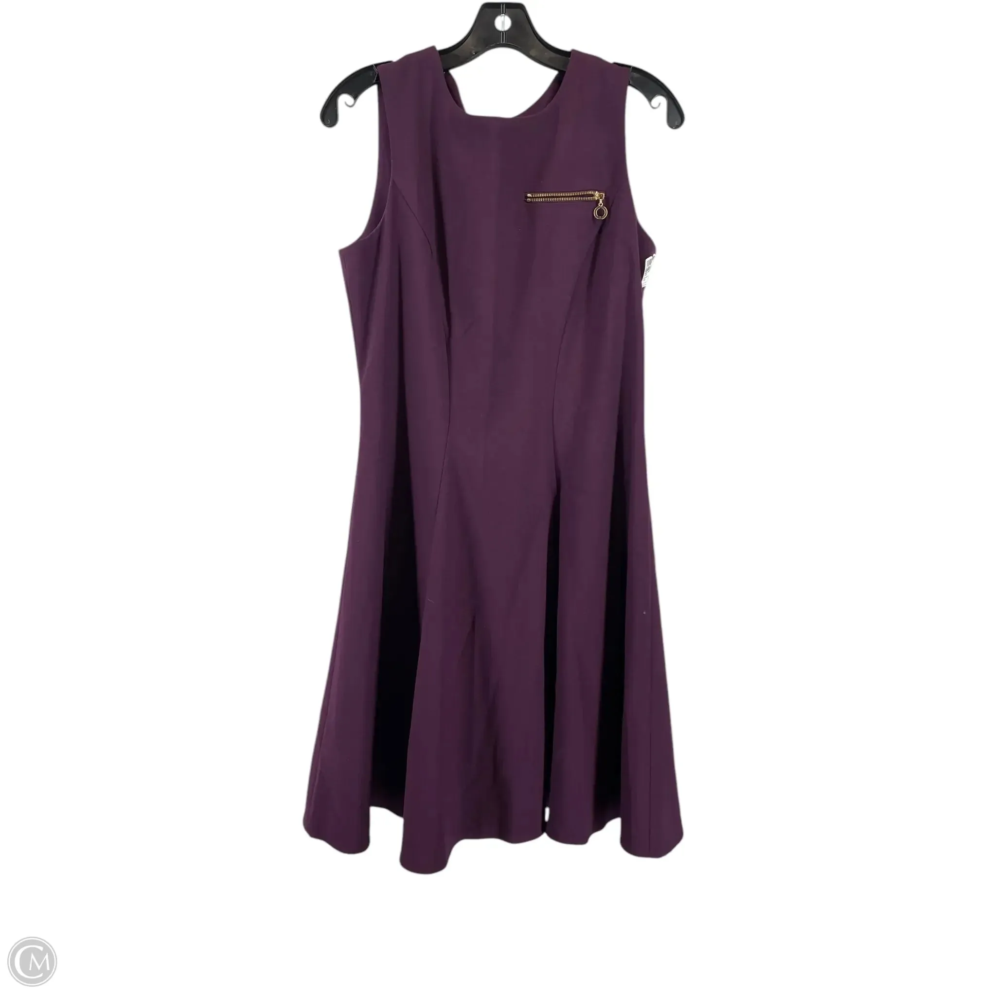 Dress Casual Short By Calvin Klein In Purple, Size: 8