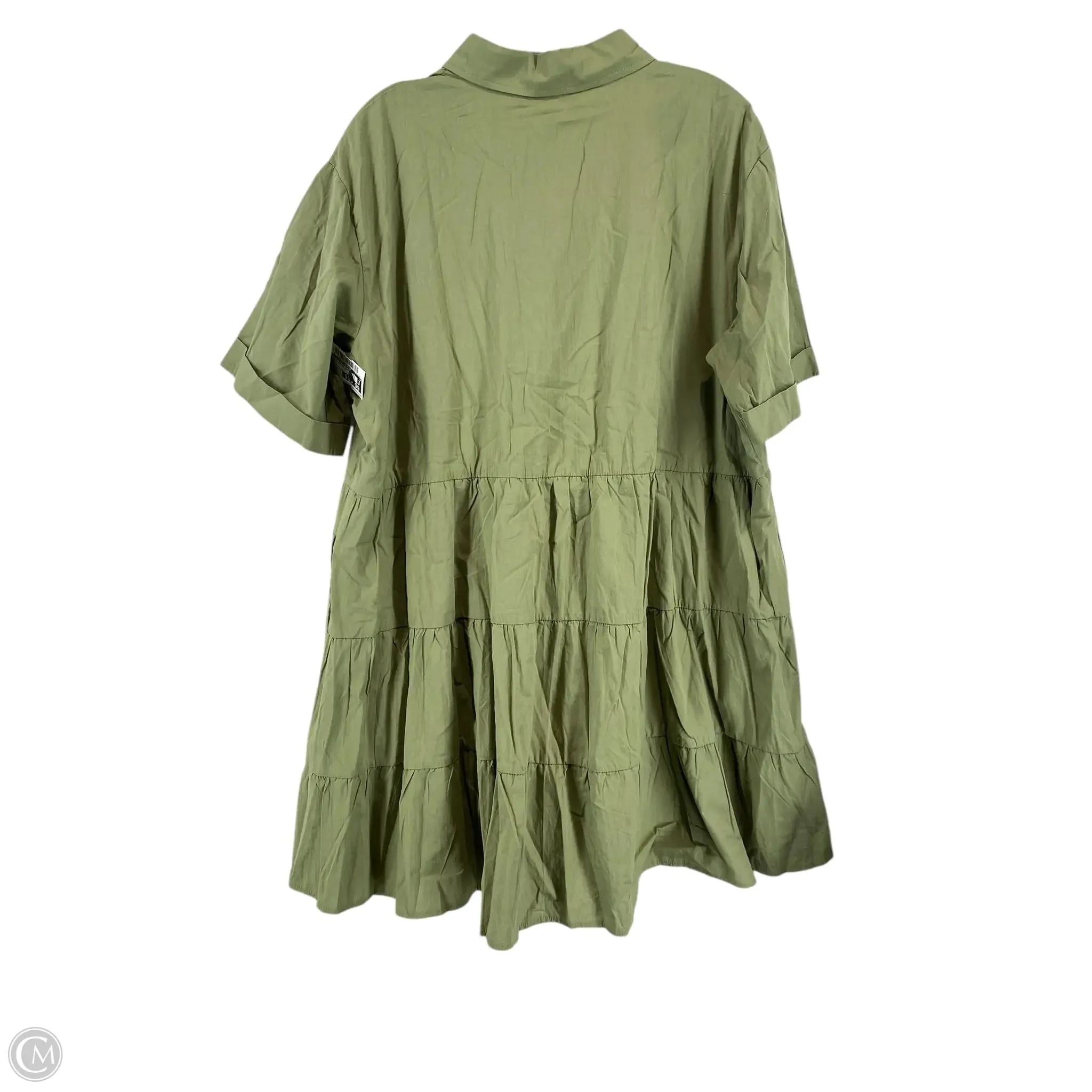Dress Casual Short By Clothes Mentor In Green, Size: 2x