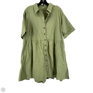 Dress Casual Short By Clothes Mentor In Green, Size: 2x