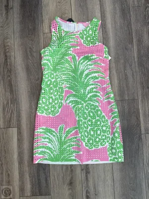 Dress Casual Short By Lilly Pulitzer In Green & Pink, Size: S