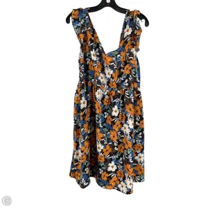 Dress Casual Short By Shein In Floral Print, Size: Xl