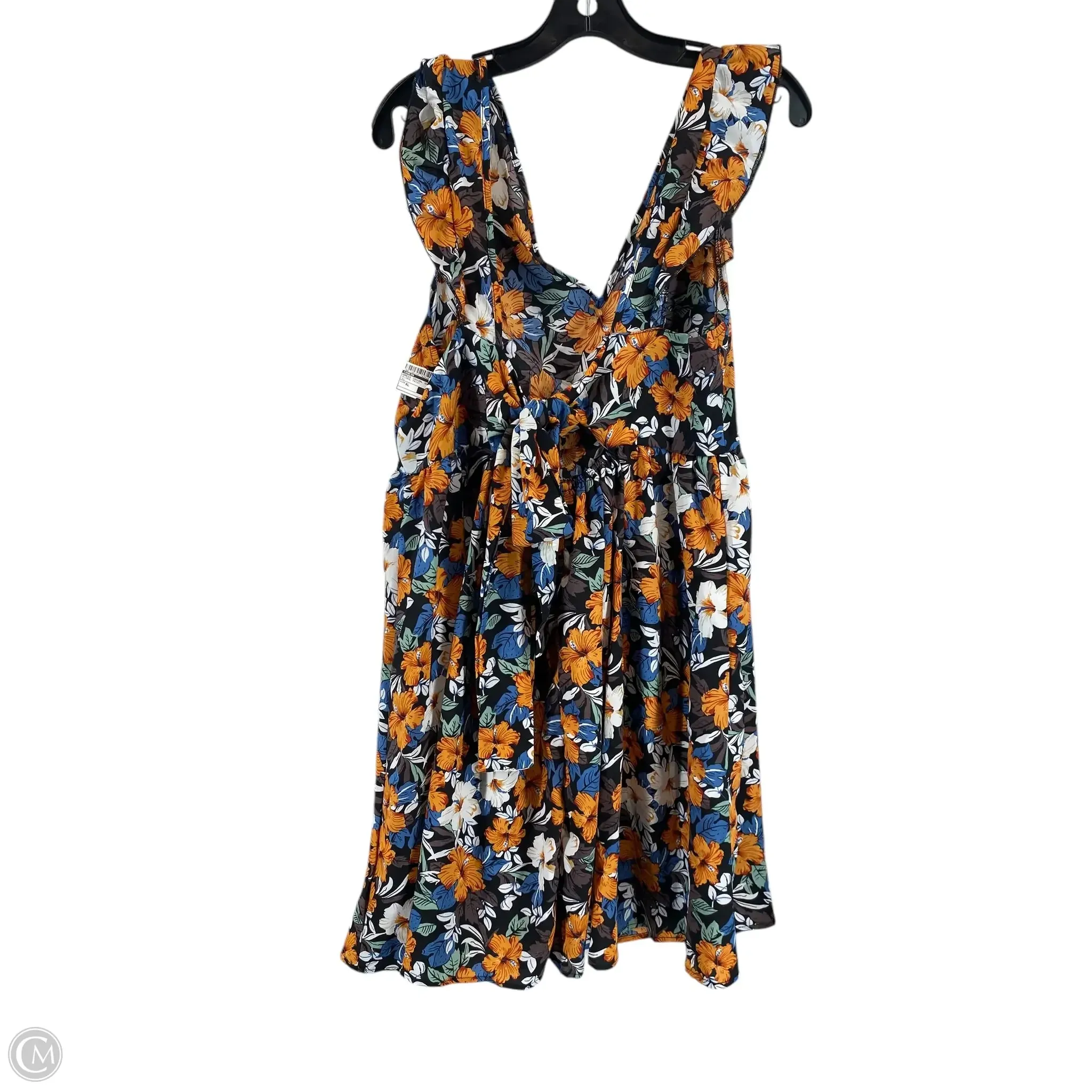 Dress Casual Short By Shein In Floral Print, Size: Xl