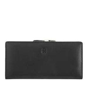DUDU WOMEN'S WORLD TRUE LEATHER WORLD WITH RFID PROTECTION, Credit Card holder with Borsellino Click Clac Portamonete, Colored Banknotes Portflows