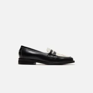 DUKE   DEXTER WMNS Kiss Penny Loafer - Black / White