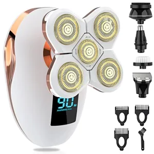 Electric Razors for Women-5 in 1 Painless Womens Shaver for Legs,Body and Bikini Area Hair Removal Wet and Dry Lady Shaver Cordless Womens Electric Razor
