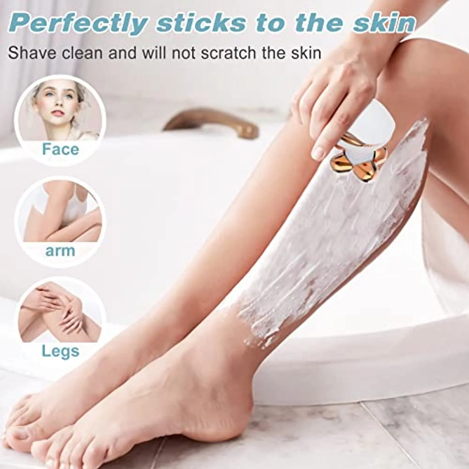 Electric Razors for Women-5 in 1 Painless Womens Shaver for Legs,Body and Bikini Area Hair Removal Wet and Dry Lady Shaver Cordless Womens Electric Razor