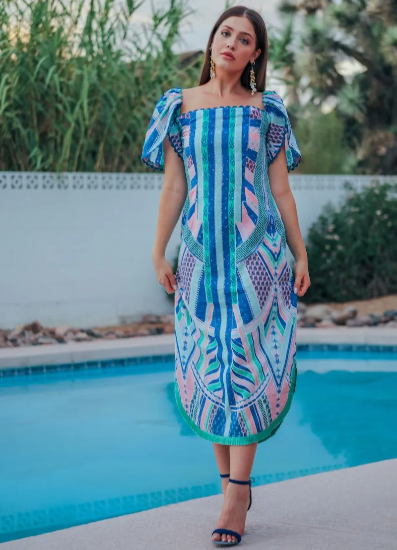 Elsa Green Maxi Dress | Wedding Guest Dress