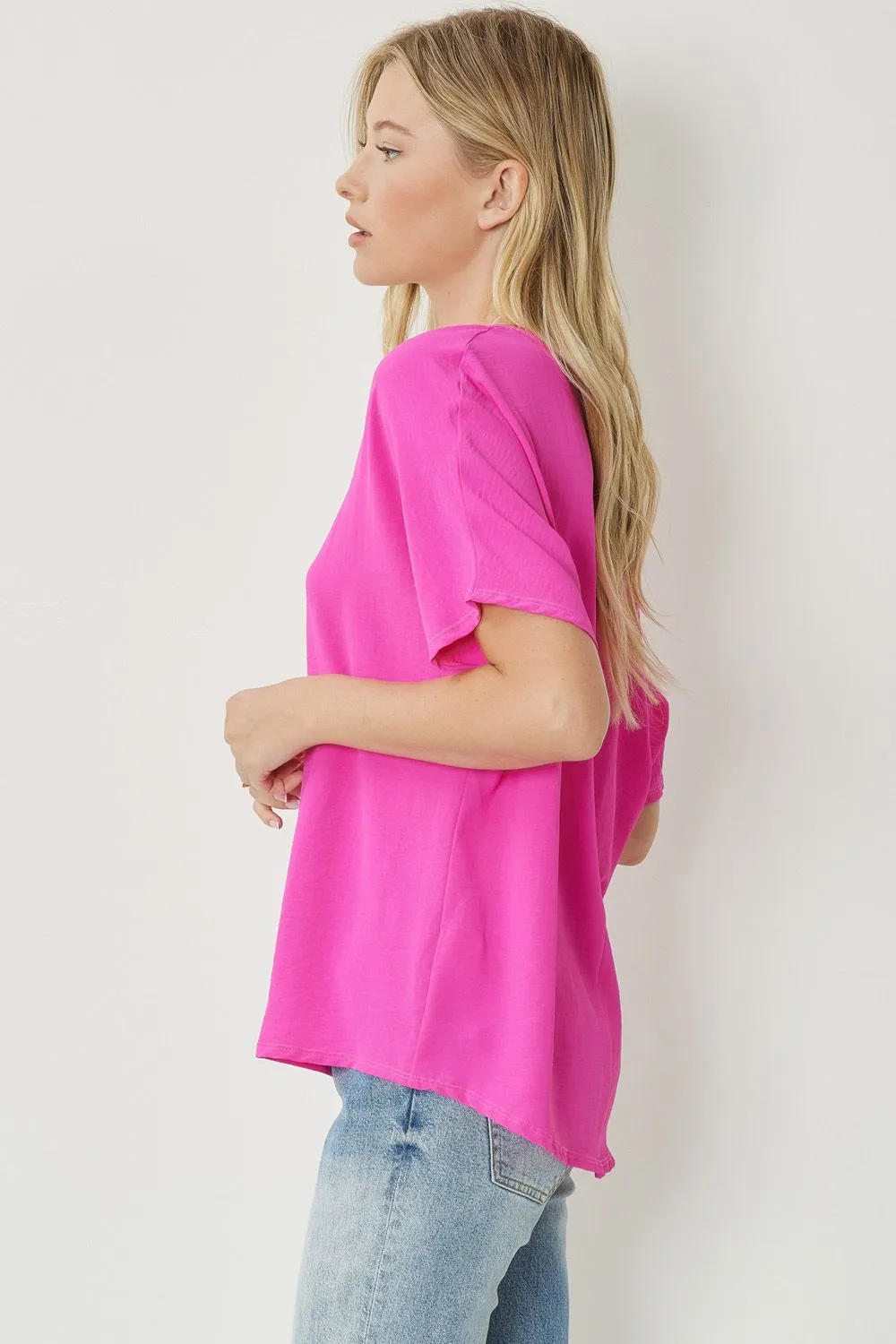Entro V Neck Basic Top