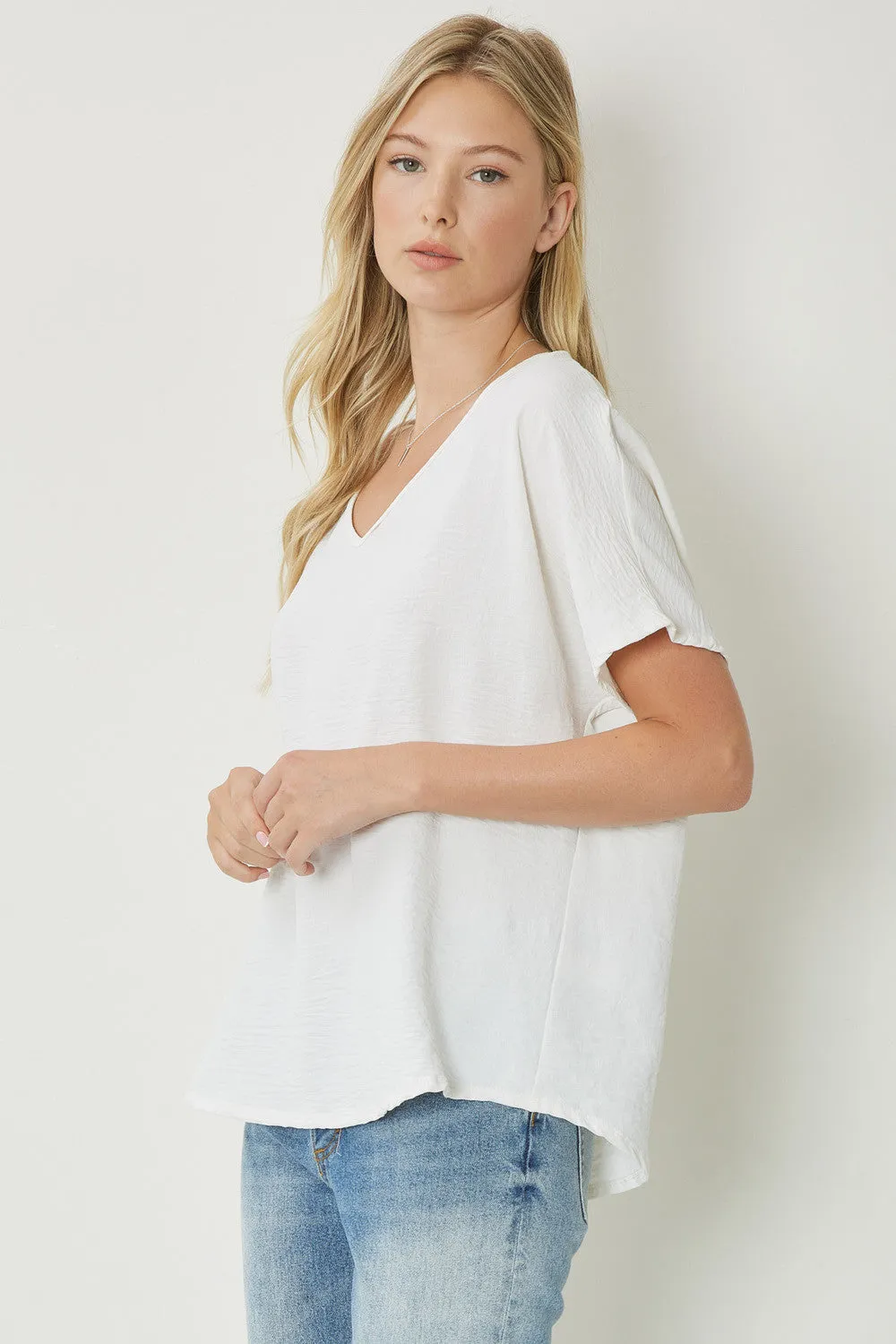 Entro V Neck Basic Top
