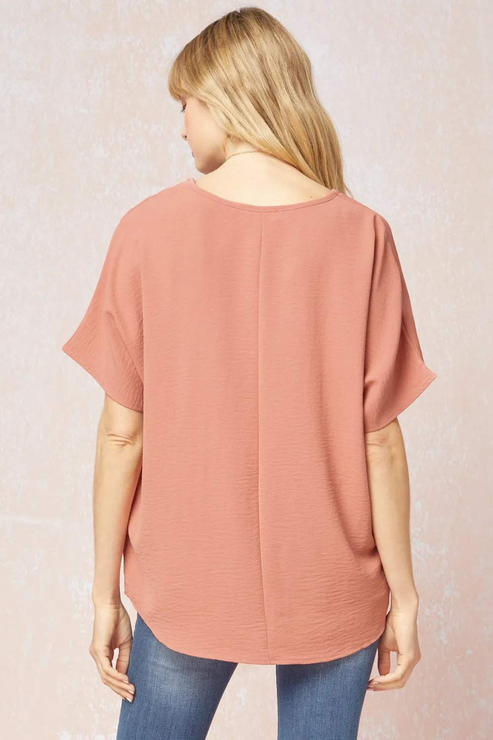 Entro V Neck Basic Top