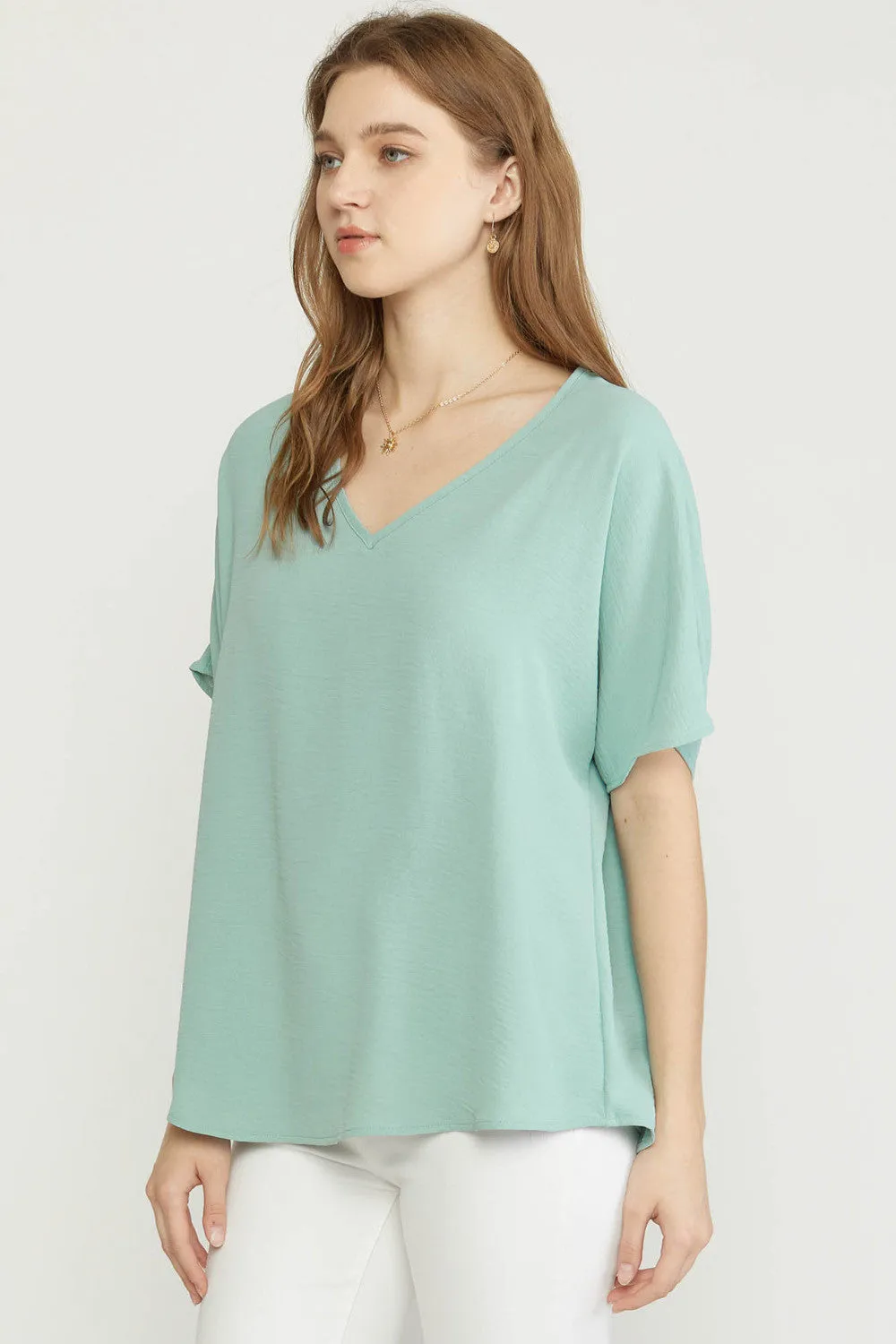 Entro V Neck Basic Top