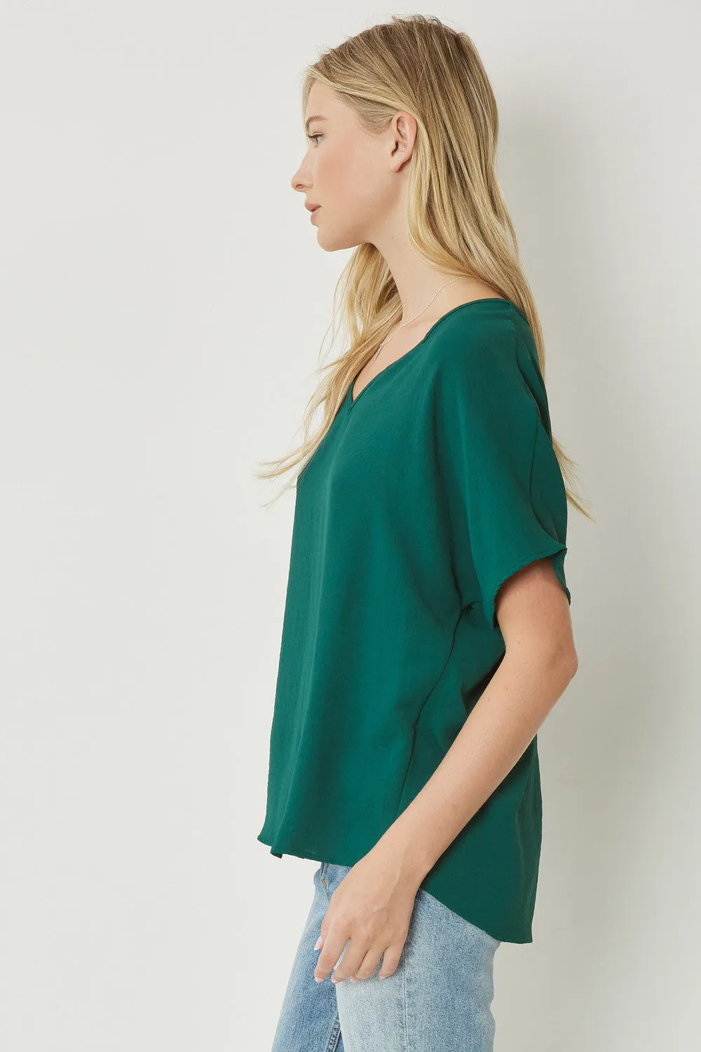 Entro V Neck Basic Top