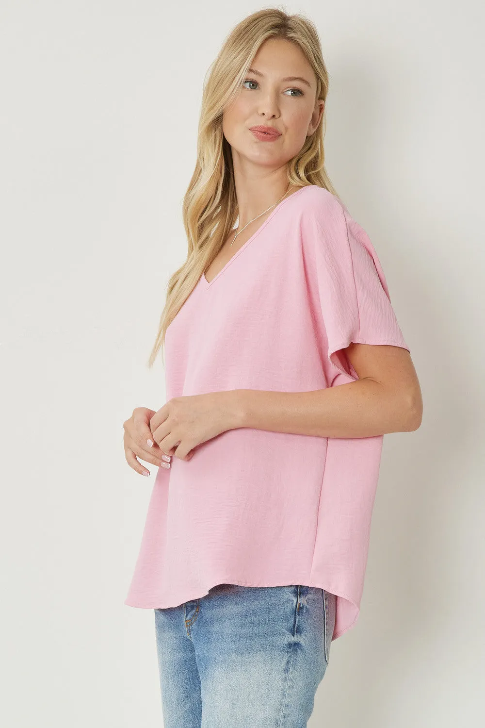 Entro V Neck Basic Top