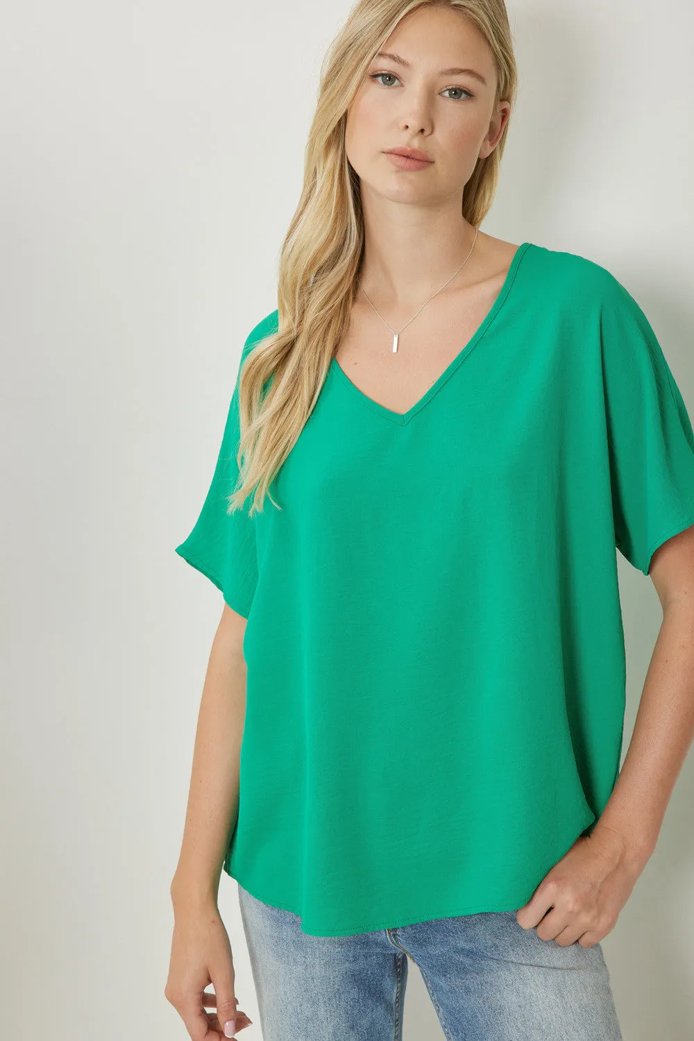 Entro V Neck Basic Top
