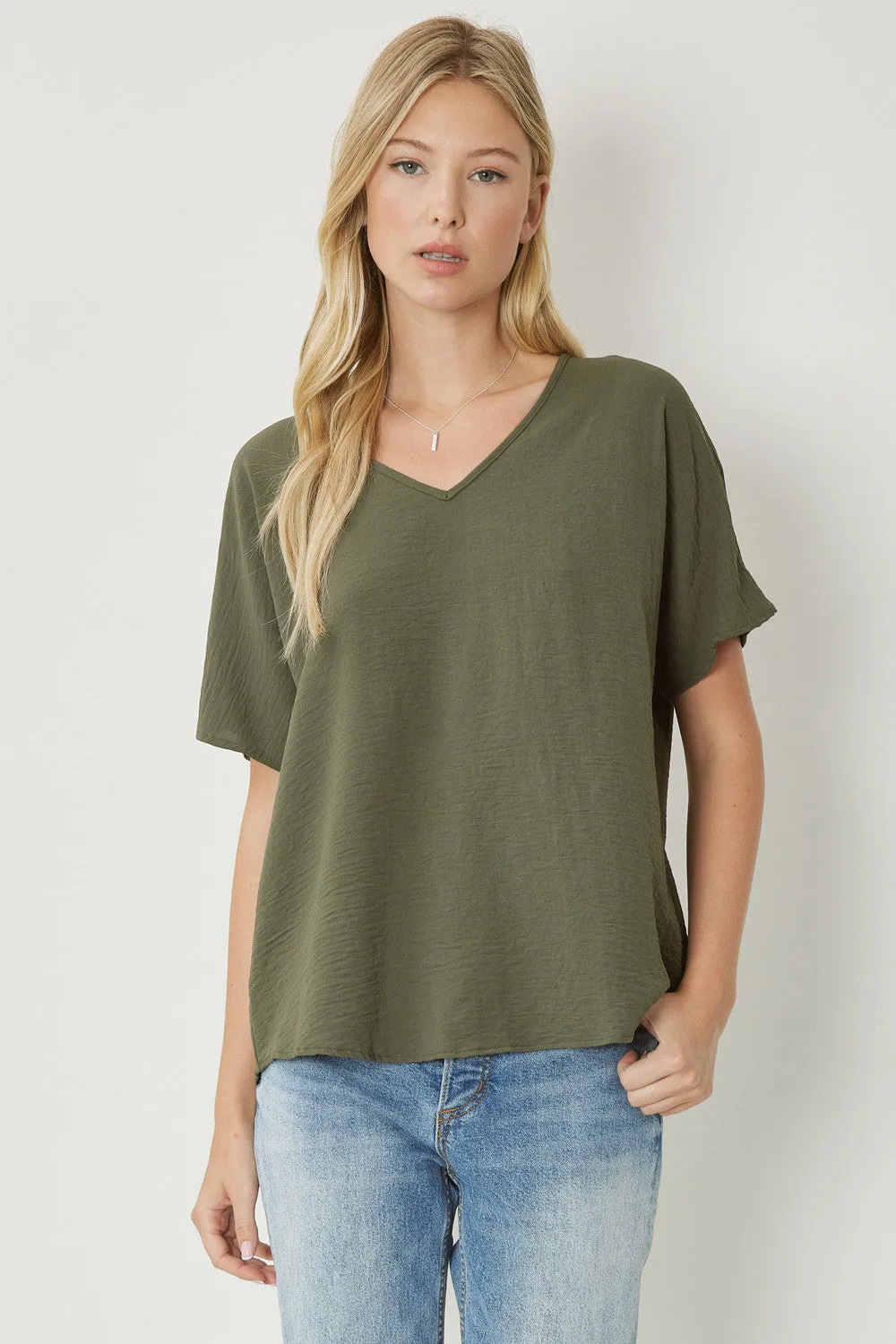 Entro V Neck Basic Top