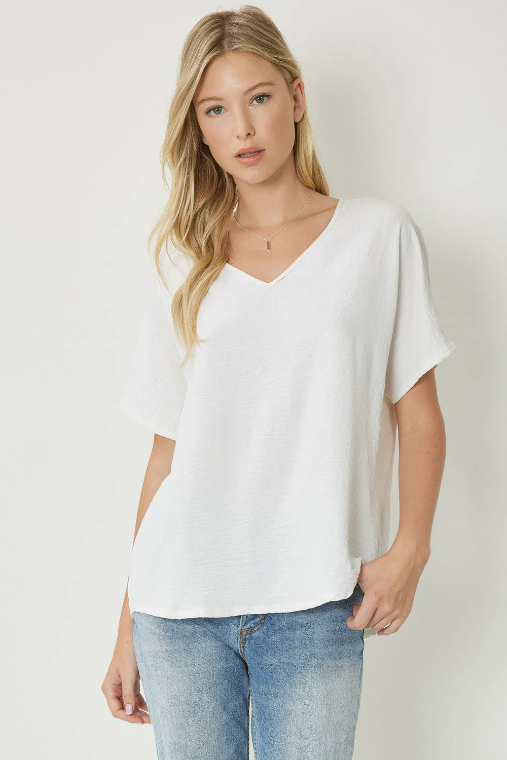 Entro V Neck Basic Top