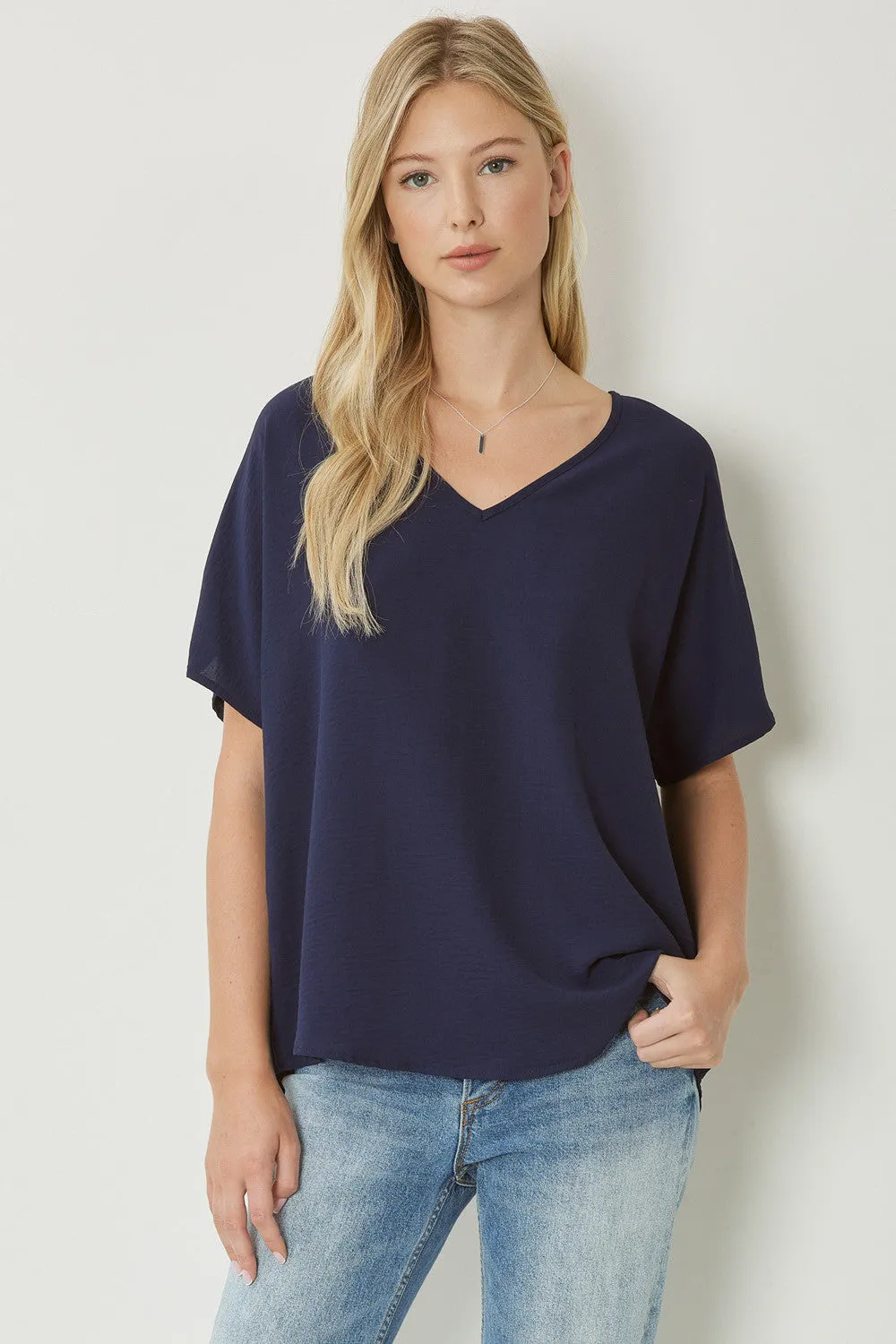 Entro V Neck Basic Top