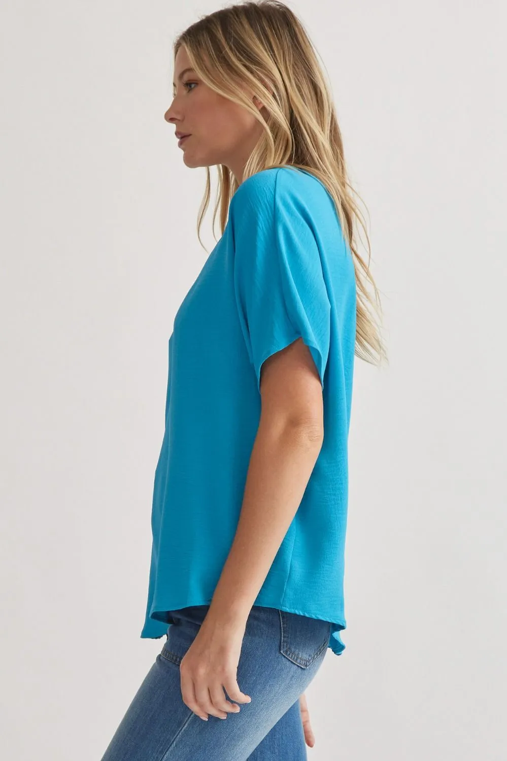 Entro V Neck Basic Top