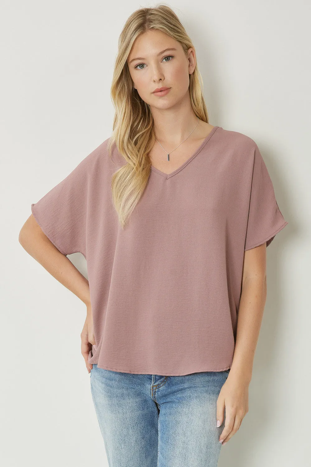 Entro V Neck Basic Top