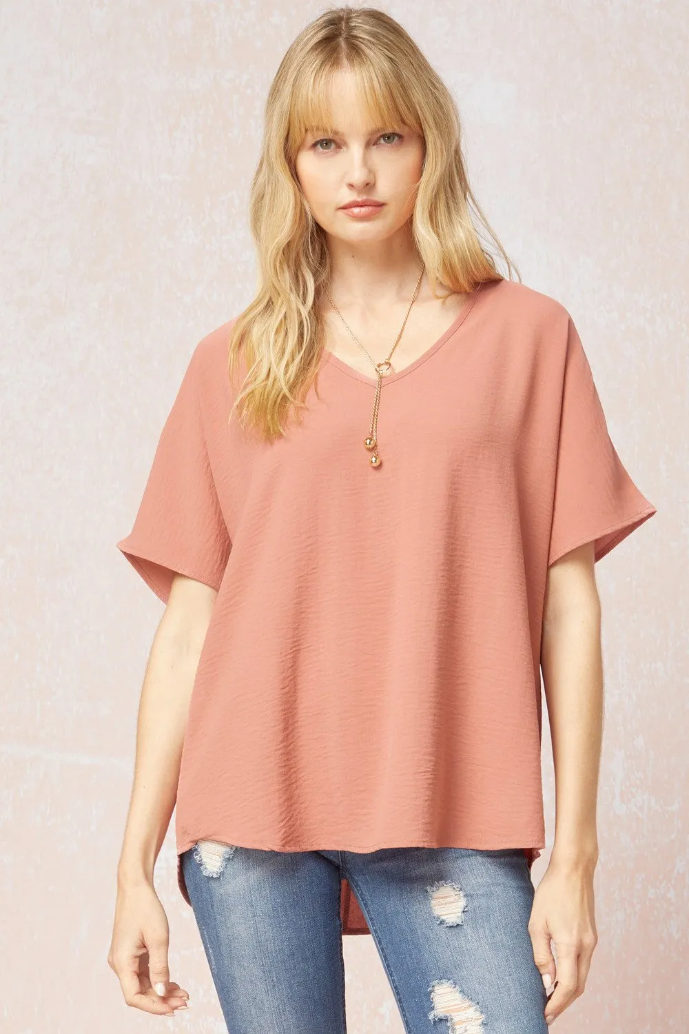 Entro V Neck Basic Top