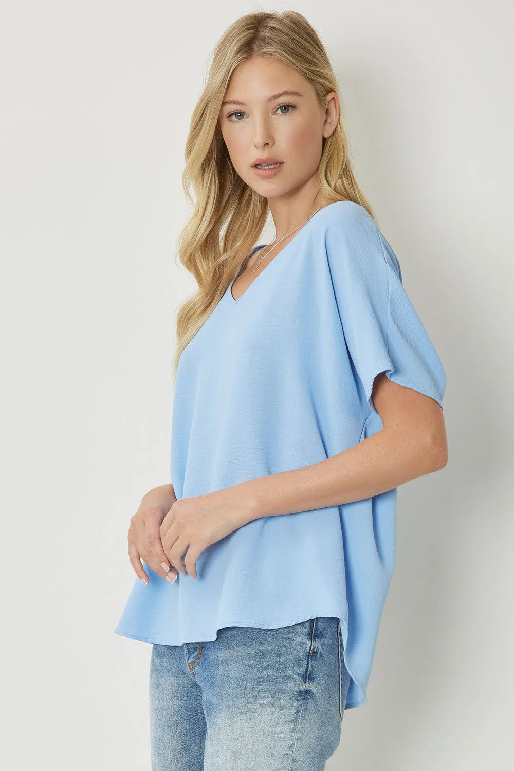 Entro V Neck Basic Top