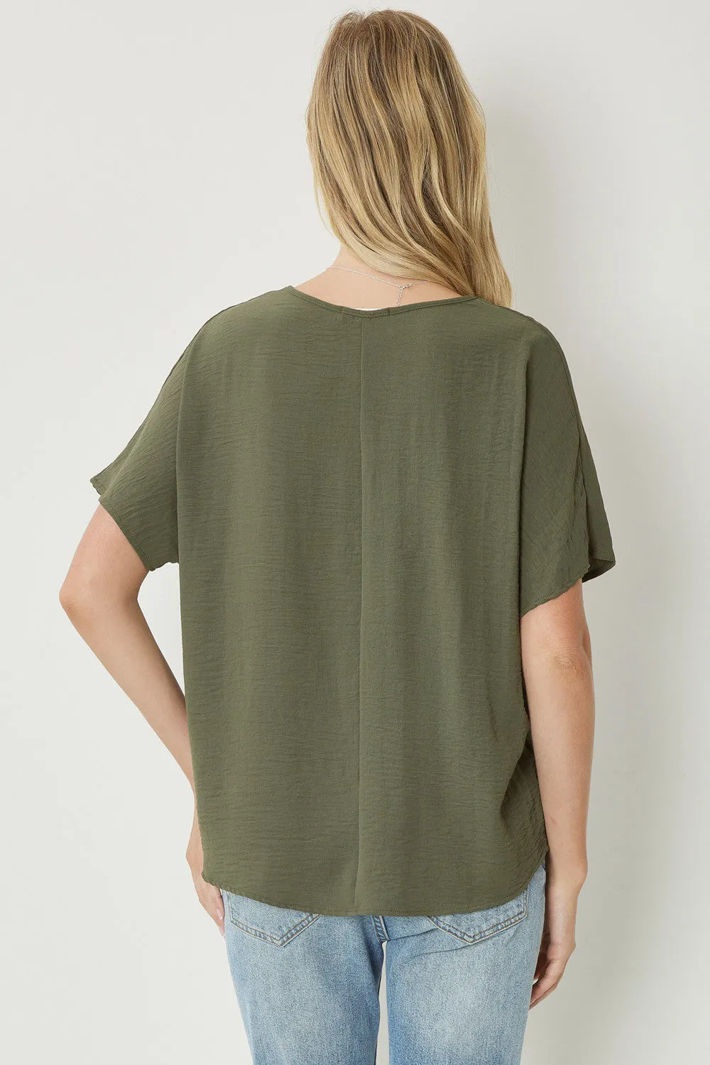 Entro V Neck Basic Top
