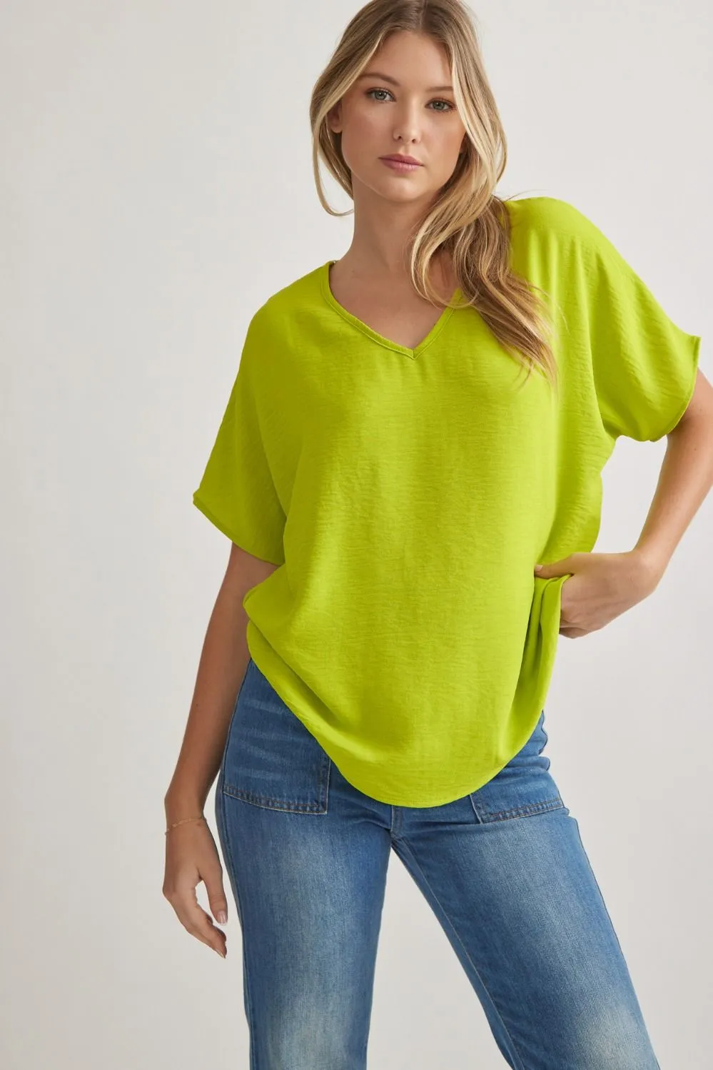 Entro V Neck Basic Top