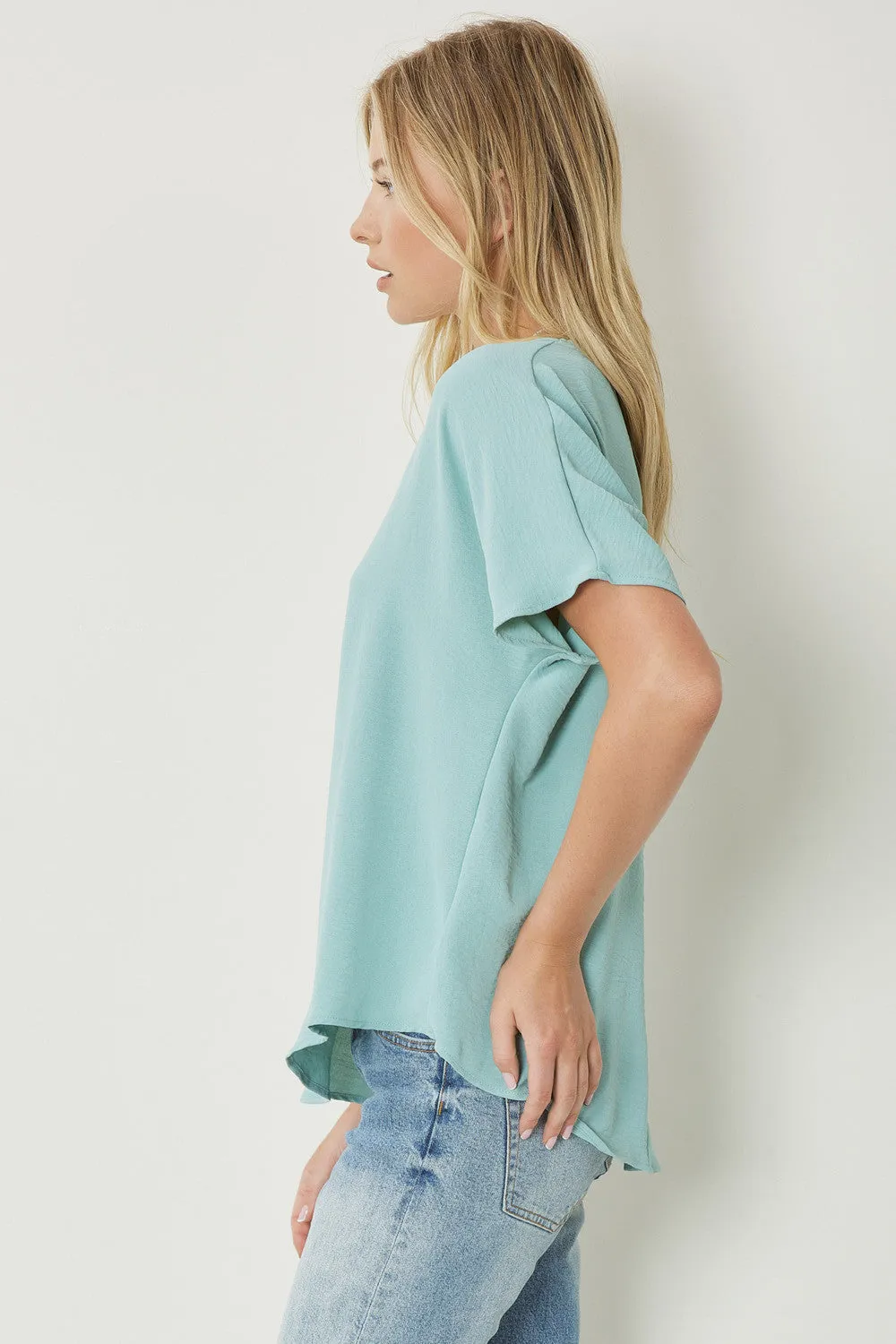 Entro V Neck Basic Top