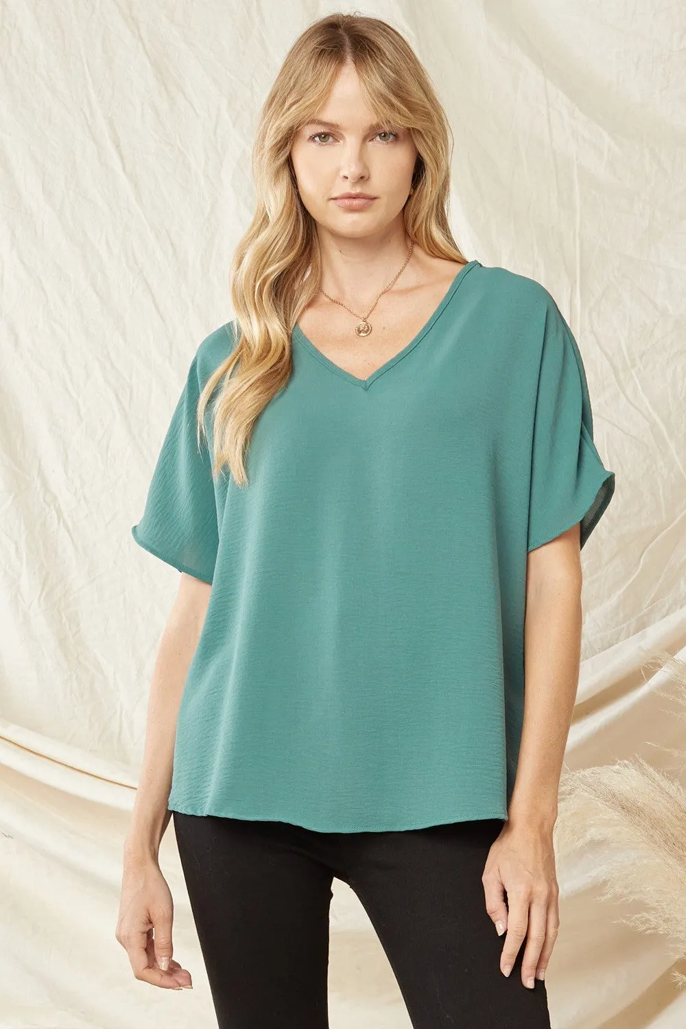 Entro V Neck Basic Top
