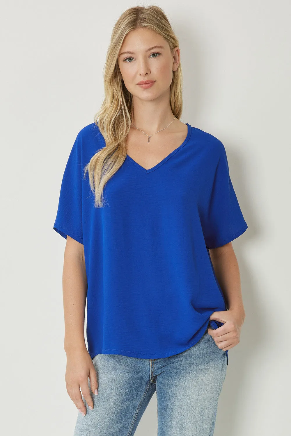 Entro V Neck Basic Top