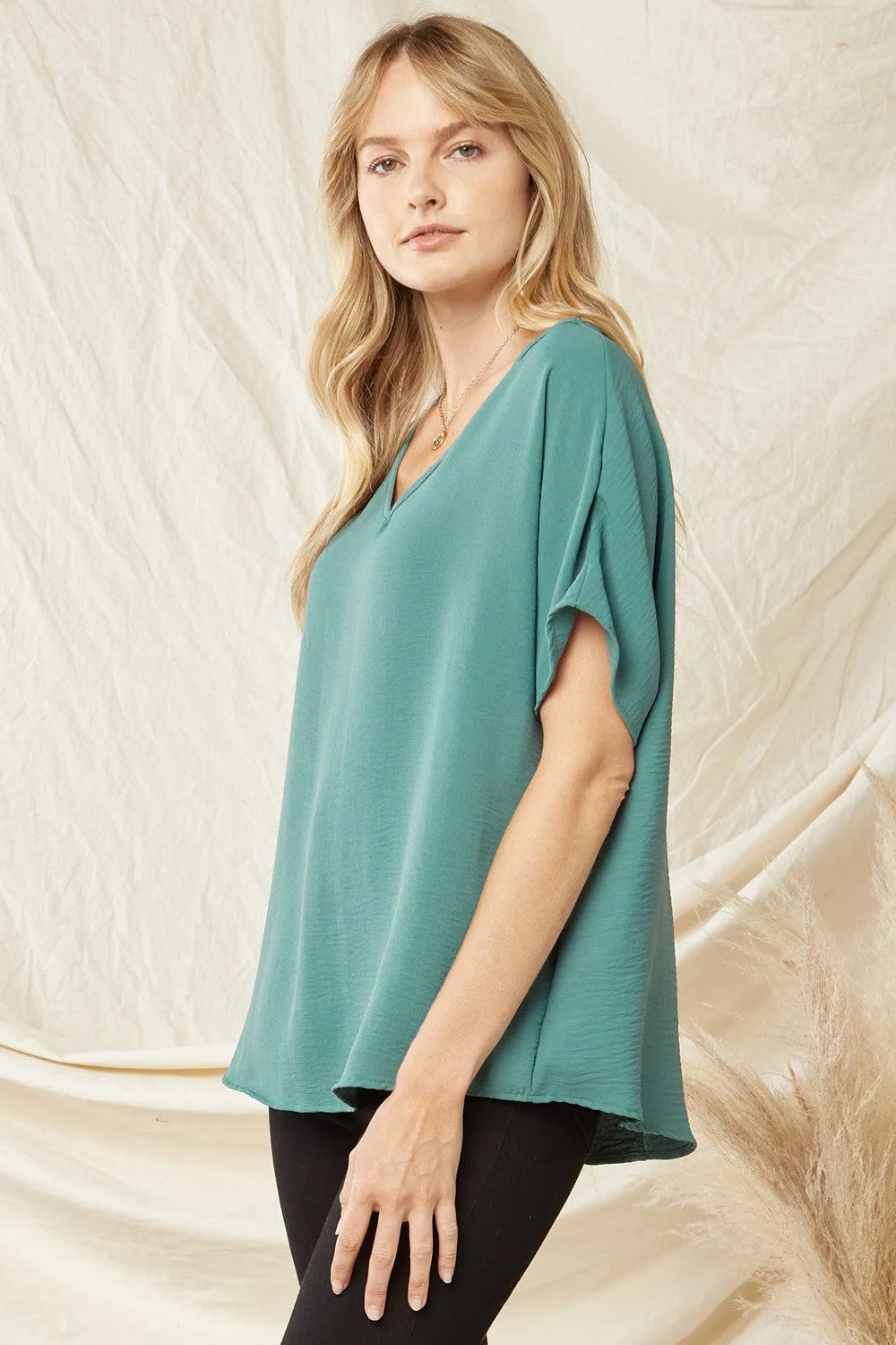 Entro V Neck Basic Top