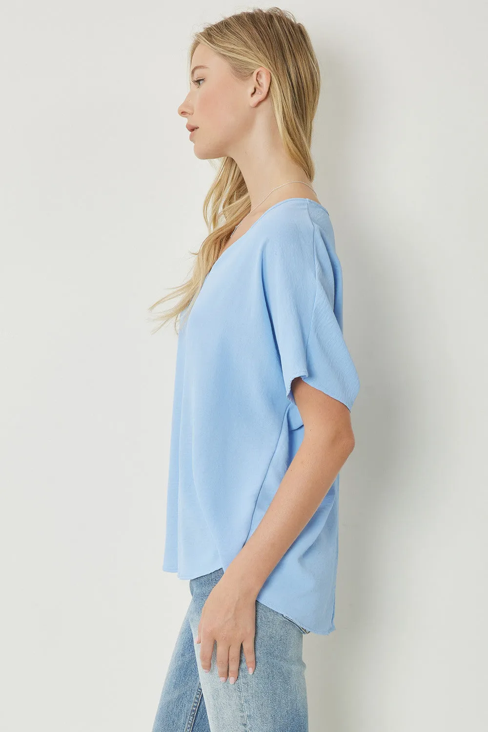 Entro V Neck Basic Top